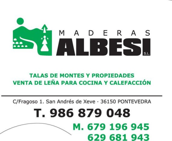Maderas ALBESI es una empresa familiar dedicada al corte, transporte y transformación de madera para calefacción, cocina y deribados. Tambien hacen grandes talas de arboredas para consumo industrial.
